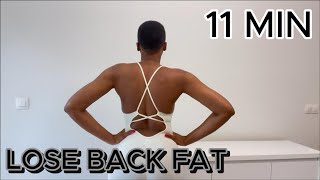 11 MIN BACK FAT WORKOUT  WORKOUT AT HOME [upl. by Nalat]