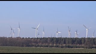 Wind farm tour with Enercon and Vestas wind turbines [upl. by Noicnecsa]