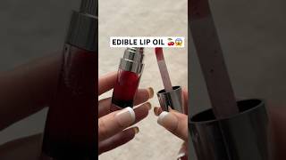 AN EDIBLE LIPOIL DIY EDIBLE VERSION OF THE CLARINS LIP OIL 😱🍒 didelina diy lipoil [upl. by Hairam]