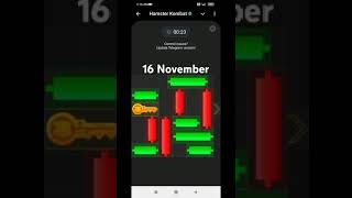 16 November hamster combat mini games daily solvedhamsterkombat minigame [upl. by Wareing]