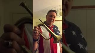 Bugle Call Call to Quarters on a Vintage C Bugle [upl. by Dolley]