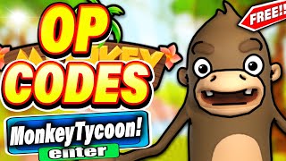 ALL NEW SECRET CODES IN ROBLOX MONKEY TYCOON new codes in roblox Monkey Tycoon  NEW [upl. by Aerdnas926]