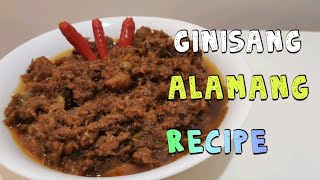 Ginisang Bagoong Alamang with pork my lolas  recipe marj jumawid [upl. by Merce]