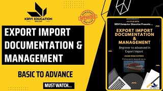 Export Import Documentation amp Management Course in Morbi  Krivi Education  Rohit Vithlani [upl. by Stanwin81]