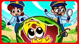 🍉 A Watermelon Is Growing in My Tummy 📚 Educational Cartoons for Kids [upl. by Anselma]