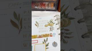 PLAN WITH ME October Currently Page  Classic Happy Planner planwithme fallstickers happyplanner [upl. by Ybreh94]