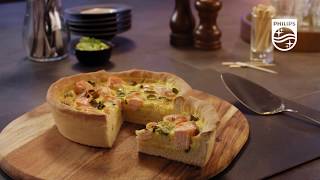 Philips Chef recept  Quiche uit de Airfryer XXL [upl. by Rorrys355]