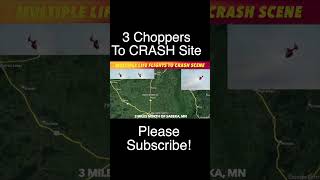 Multiple Medical Helicopters Called To Crash In Wadena County Minnesota [upl. by Niwle]