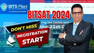 Important Update  ⚡😱BITSAT 2024 Registration Starts  ✅️Complete Details jee Bitsat main [upl. by Norrad]