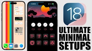 Top 5  iOS 18 Minimal Home Screen Setups HOW TO Make Them [upl. by Nnaharas]