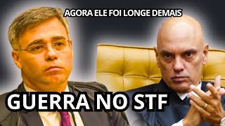 MORAES TOMA LAPADA DO MINISTRO ANDRÉ MENDONÇA APÓS QUESTIONAR SEGURANÇA DO 08 DE JANEIRO [upl. by Aliakam]