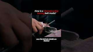 How is a championship boxing belt made [upl. by Fotzsyzrk]