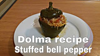 Stuffed Bell Peppers  Turkish Dolma  Stuffed Bell pepper With Mutton And Rice  Turkish Recipe [upl. by Abisha413]