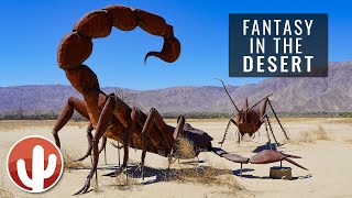 Galleta Meadows Sculptures at AnzaBorrego 4K  Borrego Springs California [upl. by Ayikur]