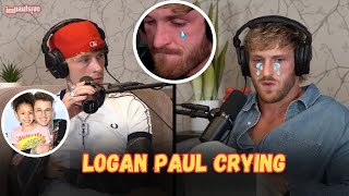 Logan Paul Bursts Into TEARS Over MGK’s Girl Dad Advice [upl. by Guyon]