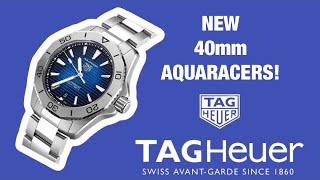 Tag Heuer’s Newest 40mm diver AquaRacer Calibre 5  WBP2110 amp WBP2111 [upl. by Dyche]