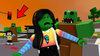 SOBREVIVO a la invasión ZOMBIE y ME MUERDE UN ZOMBIE 💀en roblox con mi hermanita  paolazgames [upl. by Hudnut]