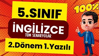 5 Sınıf İngilizce Dersi 2 Dönem 1 Yazılı Soruları ve Cevapları Yeni 🧑‍🏫 � Çıkabilir 😊 [upl. by Reeve49]