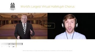 Tenor Part for Hallelujah Virtual Choir  The Tabernacle Choir [upl. by Palgrave685]