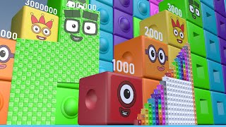 Numberblocks Puzzle Step Squad 400 400000 20000000 BILLION BIGGEST Numberblocks Numbers [upl. by Mlohsihc895]