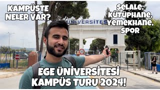 Ege Üniversitesi Ana Kampüs Turu 2024 Kampüste Neler Var Üniversite Kampüs Vlog İzmir Vlog [upl. by Aleekat]