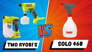 Battery Powered Sprayers  Solo 460  Ryobi Compact  Ryobi Handheld  Review amp Testing [upl. by Bernt832]