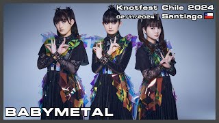 BABYMETAL  Knotfest Chile 2024  02112024 [upl. by Josy]