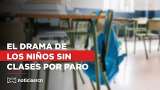 Paro de camioneros niños permanecen sin asistir a clases por bloqueos [upl. by Teerpnam498]