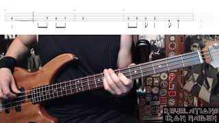 Revelations by Iron Maiden  Bass Cover with Tabs PlayAlong [upl. by Akinet]