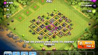 Clash of Clans Gameplay  Valkyrie and Minions [upl. by Barabas]