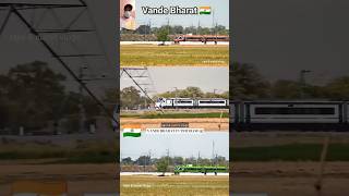 Vande Bharat Express 🇮🇳 in India Flag colours vandebharatexp train railway indianrailways [upl. by Aldric]