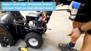 Tips Byte av drivrem på snöslunga [upl. by Llehsam45]