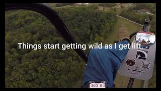 Severe weather almost downs two PPG pilots “Micro Burst” Weather  Ohio Paramotor Trike Adventures [upl. by Dihgirb]