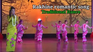 Rakhine romantic song  RakhineMarmaMog Traditional dance 💃 [upl. by Ecinue]