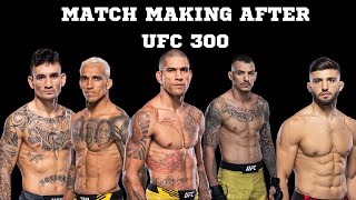 Matchmaking after UFC 300 Holloway vs Oliveira  Pereira vs Ankalaev  Moicano vs Hooker [upl. by Ainafets]