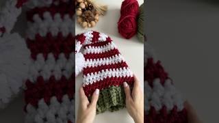 Bulky amp Quick Elf Hat Crochet Pattern easycrochet christmascrochet elfhat santahat crochet [upl. by Attwood978]