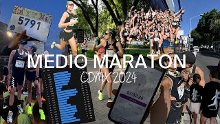 MEDIO MARATON CDMX 2024  vlog [upl. by Ria]