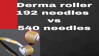 Derma roller 192 needles vs 540 needles [upl. by Panchito]