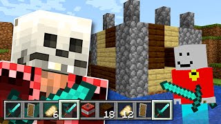 Minecraft but We SHARE INVENTORY [upl. by Cissie]