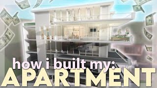 DETAILED how i built my bloxburg apartment 🏢 [upl. by Lraed826]