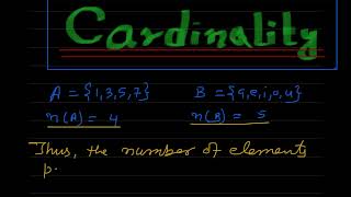 Cardinality of a set ll concept ll by Simkhada IR [upl. by Aklog]