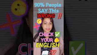 Common Mistakes in English 💯🎯learnenglish spokenenglish englishgrammarshortsytshorts english [upl. by Eidna]