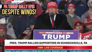 My Experience of Going To a Trump Rally in Schnecksville Pa [upl. by Tnafni]