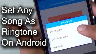 How To Set Any Song As Ringtone On Android Tutorial Video [upl. by Halima]