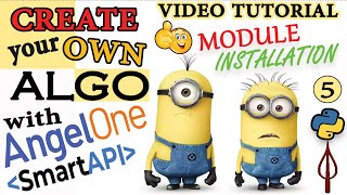 How to install modules for python in windows Bulk installation Angelone Smartapi Create own Algo [upl. by Lucas]