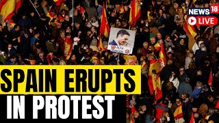 Spain Protests Live Updates  Thousands Protest Against Spanish Government  Protests In Spain [upl. by Llenrep]