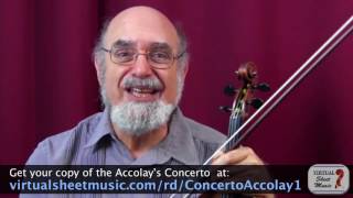 How to Study the Accolay Concerto  Music Video Lesson Preview [upl. by Eadrahs]