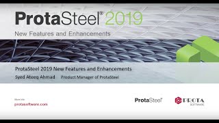 Webinar  ProtaSteel 2019 New Features and Enhancements [upl. by Fulbert655]