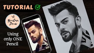 How to draw Virat Kohli Step by Step  Virat Kohli Drawing Tutorial  YouCanDraw [upl. by Pryce]