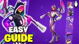 How To COMPLETE ALL INTERSTELLAR AERIAL CHALLENGES in Fortnite Trailblazer Lynx Quests Pack Guide [upl. by Basso]